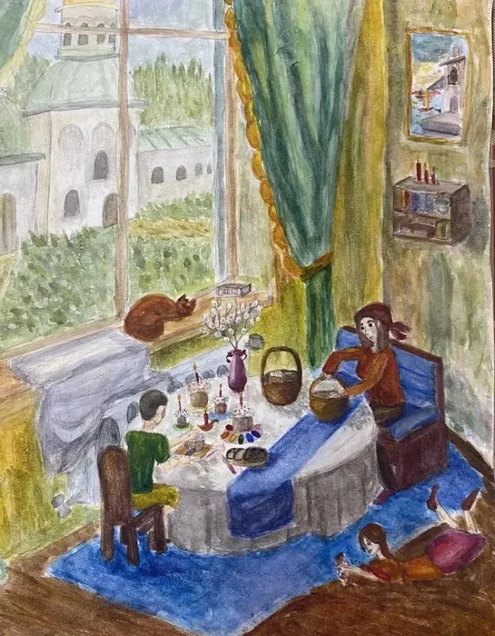 12 Контеева Алина, 11 лет, Накануне Пасхи, Истра МБУДО ДШИ им. В.А. Ширшова СП Глебовская ДШИ