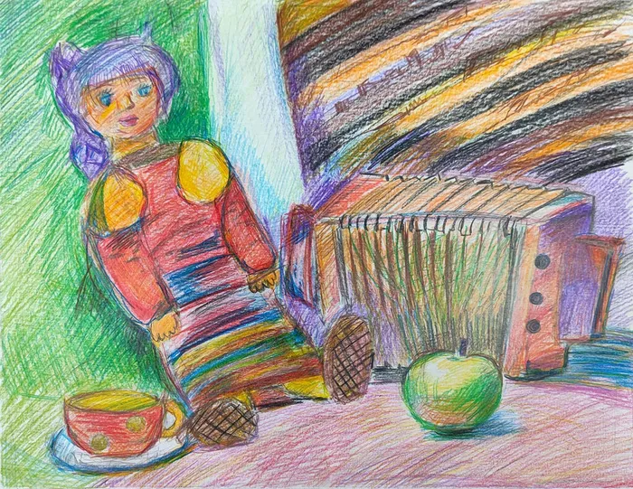 21 Расстригина Варвара 10 лет Народный праздник 2026 Цв каранд Электросталь ДХШ