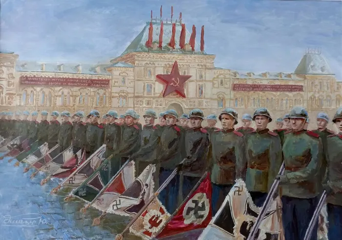 2 Денизер Юсуф, 16 лет. Великая Победа. 2025. Акрил. Люберцы. МУДО ДШИ №3, с.п.ДШИ им. Л.И. Ковлера