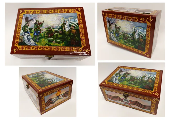 2 Носкова Полина-14 л-шкатулка-С песней к Победе-темпера-2026-Раменское, МУДО ДШИ №1