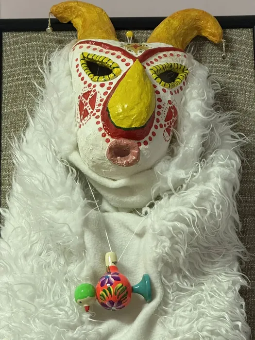 13 Копанева Софья 14 лет. Коза. 2025. папье-маше. МАУДО СДШИ. г.  Ступино