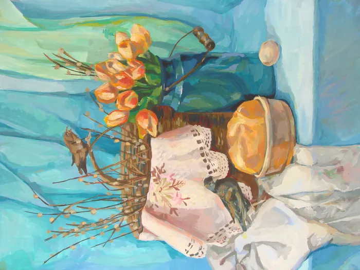 46 Рождественская Ярослава, 15 лет. Вербное воскресенье. 2026. Гуашь. п. Обухово, МУДО Обуховская ДШИ