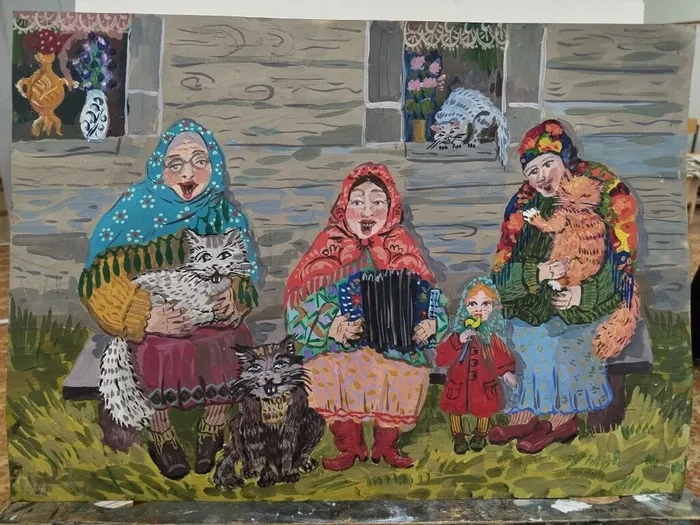 13 Овчаркина Варвара 12 лет Подружки гуашь МУДО ДШИ ГЖЕЛЬ