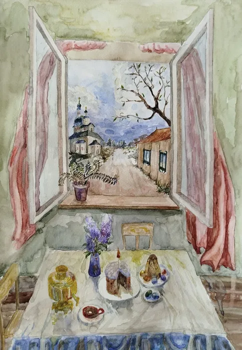 58 Чупракова Анжелика 13 лет Пасхальное утро 2026 Ивантеевка МБУДО Пушкинская ДШИ