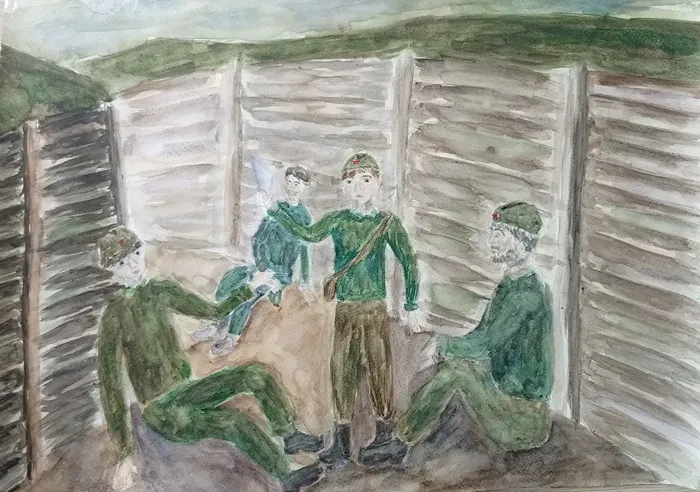 4 Ипаткина Алина, 16 лет.  Солдатик 2026г. Акварель. ДШИ № 3. Балашиха