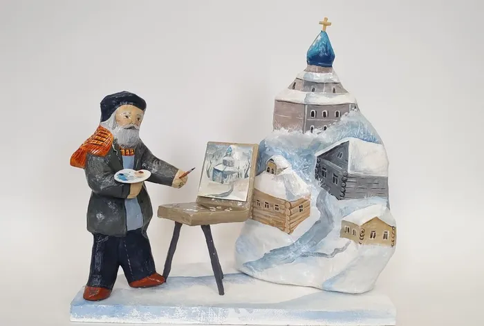 5 Терлова Маргарита, 14 лет. Художник. 2026 г. Папье-маше, роспись. Сергиево-Посадский г.о.  ДШИ № 5 г. Краснозаводск