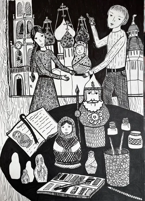 9 Каткова Мария_11 лет_Сергиевские мастера_бумаг маркер гелевая ручка_ Сергиев Посад МБУ ДО ДШИ 3