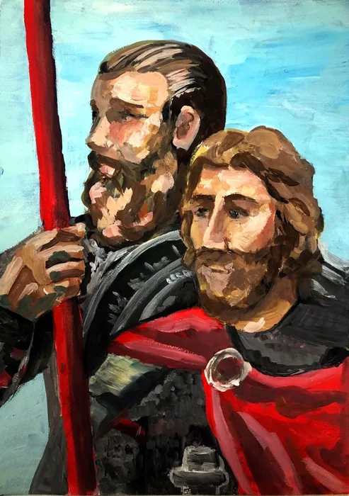 18 Шевелева Елизавета 13 лет Минин и Пожарский 2026 гуашь Дзержинский МБУДО ДШИ