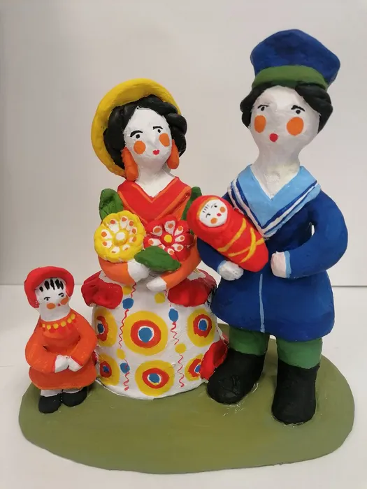 2 Торопкина Ангелина, 14 лет. Семья. 2025 г. Глина, роспись. Сергиево-Посадский г.о., МБУ ДО ДШИ № 5 г. Краснозаводск