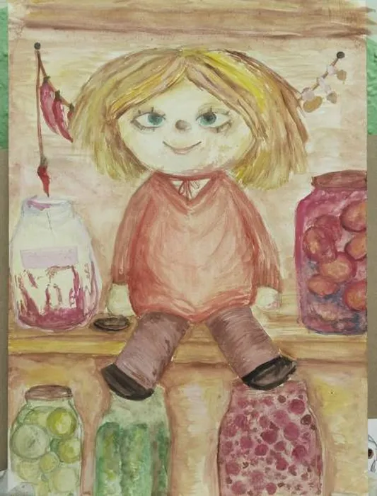 6 Агеева Варвара, 10 лет. Домовенок. Смеш. техника. Балашиха ДШИ 7