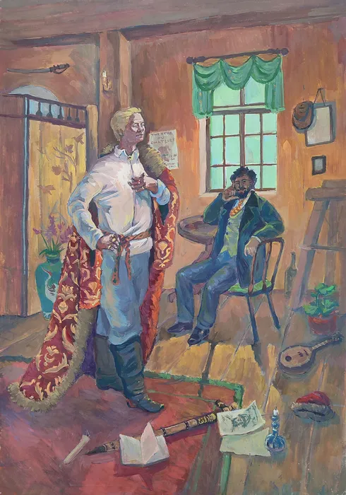 6 Труш Юлия 17 лет Шаляпин и Коровин 2026 Гуашь ДХШ Электросталь