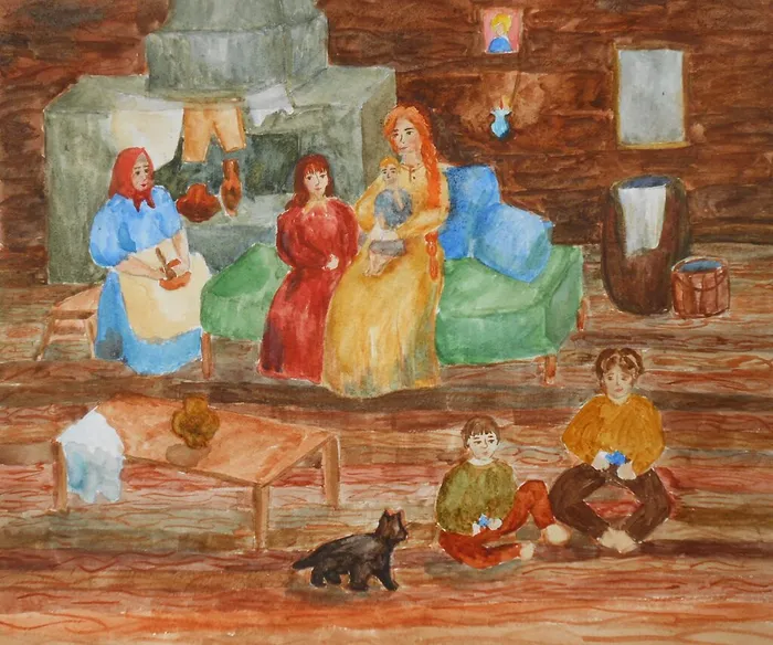 17 Шамонина Яна, 12 лет. _Мой род..._. Живопись, акварель.г.Серебряные Пруды МБУ ДО _ДШИ  им.А.Д.Кившенко_