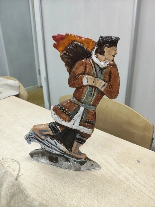 16 Науменко Анастасия 13 лет. Кабардинская сказка Малыш и великан. гл., ангоды, глазурь. ДХШ г. Люберцы