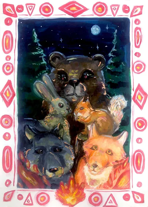 29 Кричевцова Олеся 13 лет Духи леса 2026 гуашь Дзержинский МБУДО ДШИ