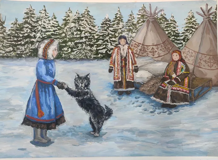 4 Золотухина Лиза 13 лет Ханты или звезда утреней зари ДХШ Люберцы