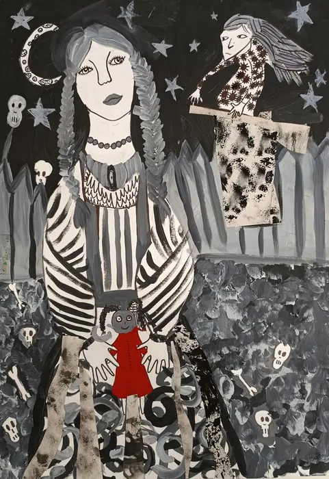 11 Комарова Есения, 10  лет, Василиса Прекрасная, 2026, бумага, гуашь, фломастер, ДШИ Протвино