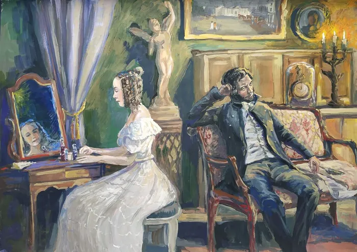 16 Тачанова Дарья - 15 лет, Ссора. Пушкин и Гончарова, 2026 год, ДДШИ Домодедово ф-л Созвучие