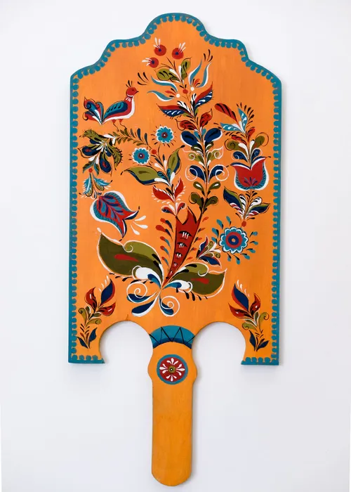 23 Черлинко Мирослава14 лет, Прялка -Весенний сад. по мотивам уфтюжской росписи. ДШИ № 3. г. Люберцы