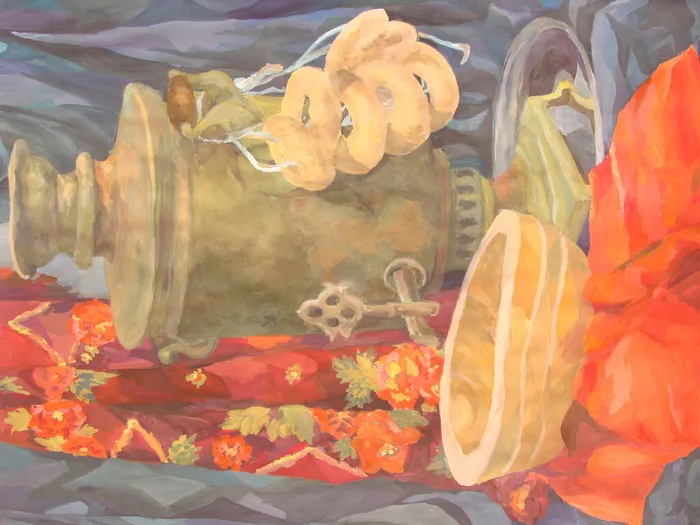 15 Грядунова Алёна, 13 лет. Летний вечер. 2026. Гуашь. п. Обухово, МУДО Обуховская ДШИ