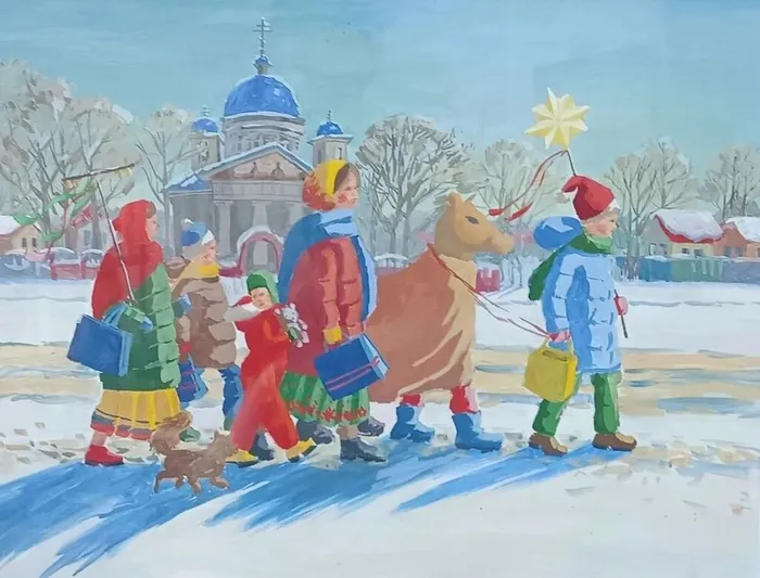 49 Селиванова Василиса 14 лет Рождество гуашь ДШИ им А.Д. Кившенко Сереб. Пруды